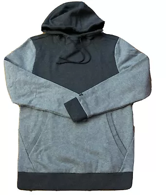 Russell Mens Hoodie Premium Fleece Funnell Neck Pullover Gray Small • $12.44