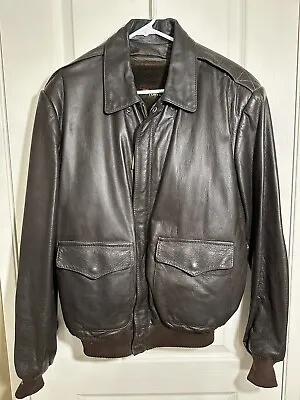 Vintage Mr. Tony's Custom Tailor Leather Jacket Neustadter Song Tan Korea. • $225