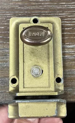 EAGLE Deadbolt Lock Decor Safety Lock VINTAGE - WORKING • $9.95