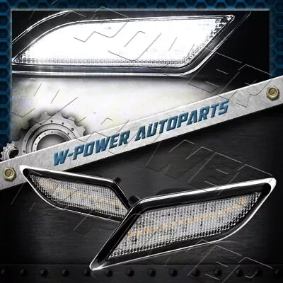 White LED For 2010-2013 Mercedes W212 E-Class Clear Lens Side Marker Lights Lamp • $21.79