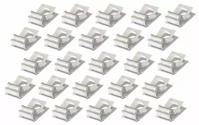 3/8 Brake Fuel Tube Set .375 Wrap Around Line Clamp Clip 25 Pack Galvanized • $12.95