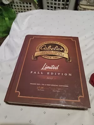 2012 Limited Edition CABELAS FALL CATALOG Hardcover Outdoor Fishing Hunting • $8