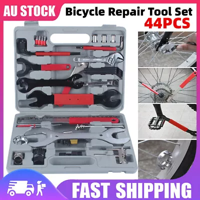 44PCS Bike Bicycle Repair Tool Set Home Mechanic Repair Adjustable Wrench KitEUY • $46.98