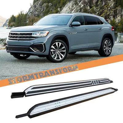 2P Running Boards For Volkswagen VW Atlas 2018-2024 Accessories Pair Nerf Step • $259.99