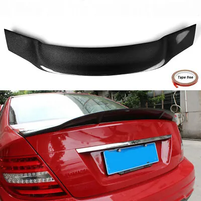 Carbon Fiber Rear Spoiler Wing For Benz W204 Sedan 4D C200 C230 C250 AMG 08-14 R • $182.50