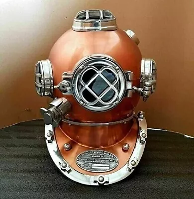 U. S. Navy Mark V Diving Helmet Solid Antique Diving Deep Scuba Helmet Vintage • $159.99