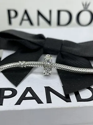 $1.85 • Buy Genuine Pandora Silver Moments Geometric Clip Charm