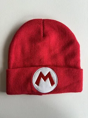 2017 Culturefly Nintendo Super Mario Bros Red Knit Beanie Hat • $7.99