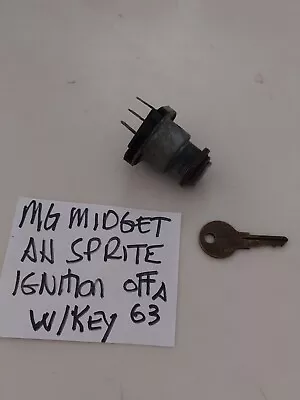Mg Midget Ah Sprite Ignition & Key Out Of A 1963 • $25