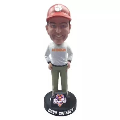 Dabo Swinney Clemson Tigers 2017 Football National Champions Bobblehead NCAA • $199.99