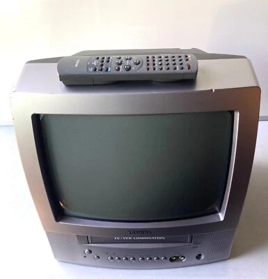 $240 • Buy Toshiba MV13P3 13  CRT TV/VCR Combo W/Remote Control Video Gaming Retro Vintage