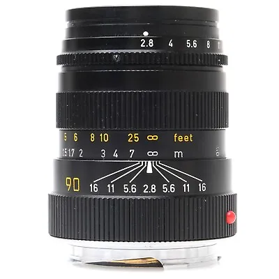 Leica 90mm F2.8 Tele-Elmarit-M Lens Black (Boxed) 11800 • $544.50
