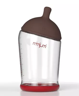 Mimijumi Very Hungry (8oz) Baby Bottle  - Dark Nipple • $29