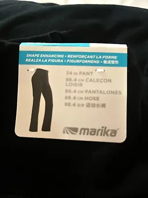 MARIKA: Shape Enhancing Tummy Control Leggings 34” CARRIE Active Pants: Black S • $15