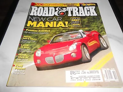 Road & Track Oct 2005 Pontiac Solstice Z06 Corvette Mazda MX-5 Miata Fusion • $5