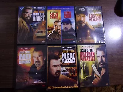 $10.95 • Buy Jesse Stone Dvd Lot Of 7 Films    Tom Selleck  Lot#41