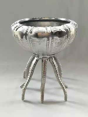 Atrani Medusa Sea Urchin Octopus Aluminium Pedestal Bowl Planter Z Gallerie • $44.99