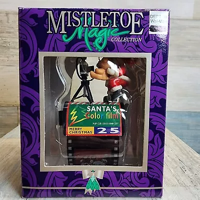 Mistletoe Magic Santa's Color Film Ornament Merry Christmas  • $10