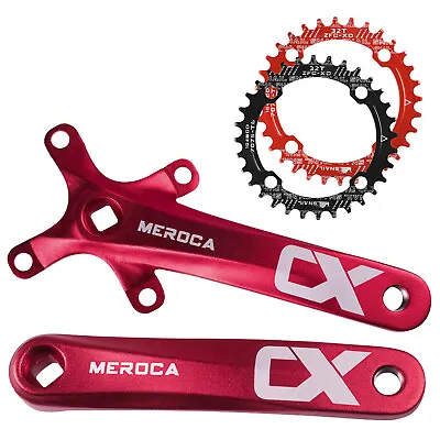 MTB Crankset Square Taper 170mm W/32-38T Chainring Compatible With Shimano Sram • $25.99