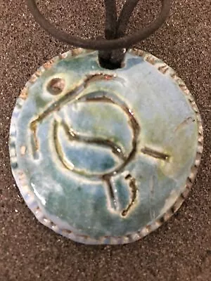 Maui 1995 Etched Turtle Necklace Pendant Signed MB  Hawaii   Island Craft • $9.50