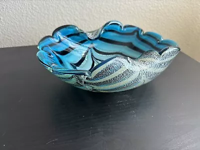 Vintage Murano Italian Glass Bowl Circa 1950s • $38