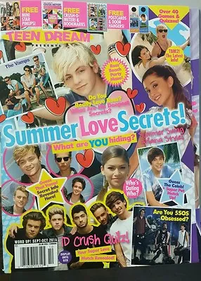 TEEN DREAM 1D Ross 5SOS R5 Poster Tiger Beat Arianna Sept Oct '14 FREE SHIPPING • $9.97