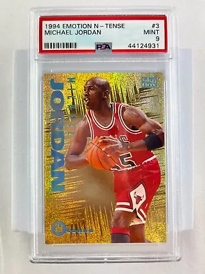 1994-95 Michael Jordan Skybox Emotion Ntense PSA 9 Chicago Bulls • $475