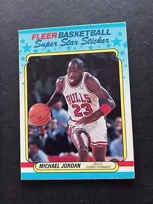 1988 Fleer Superstar Sticker Michael Jordan Basketball Card #7**L@@k!!! • $5