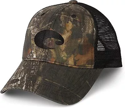 Costa Del Mar Mesh Hat Mossy Oak Camo And Black - HA 04CBL • $18.99