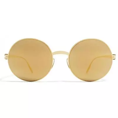 Mykita Unisex Sunglasses Fixed Nose Pads Full Rim Gold Metal Frame JANIS F9_GD/F • $150.21