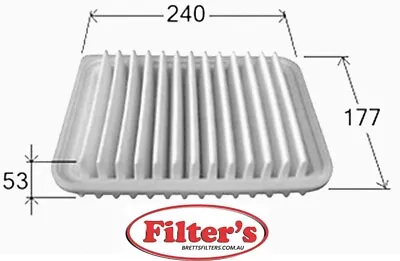 A1013 Air Filter For Toyota Corolla Zre152r Zre1543r Zre172r Zre182r Sim A1559 • $19.66