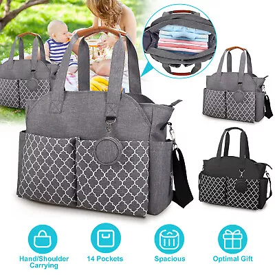 Mummy Diaper Bag Maternity Baby Nappy Handbag Adjustable Messenger Shoulder Bags • $29.06