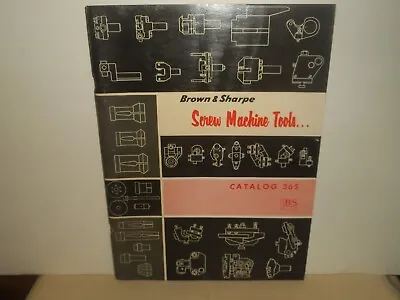 BROWN & SHARPE SCREW MACHINE TOOLS Catalog 36S 1957 COLLETS & FEEDING FINGERS • $39.95