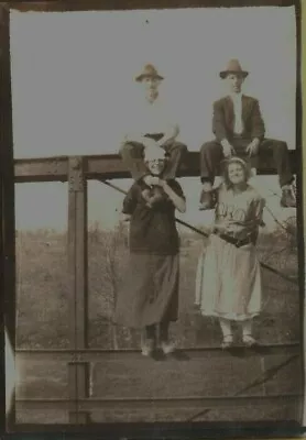 Young Couples Playing Train Car Country Parkour Vintage Photograph • $4.50