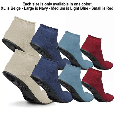 Sure-Grip Terrycloth Slippers With Rubber Sole • $14.50