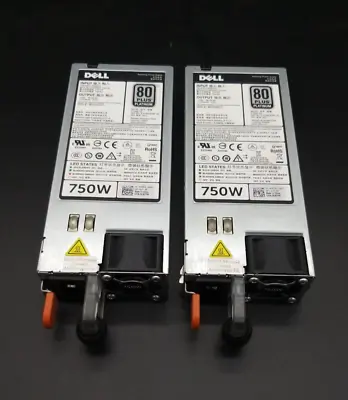 2 X Dell PowerEdge R520 R720 750W PSU Server Power Supply Unit 06W2PW 6W2PW • £19.95