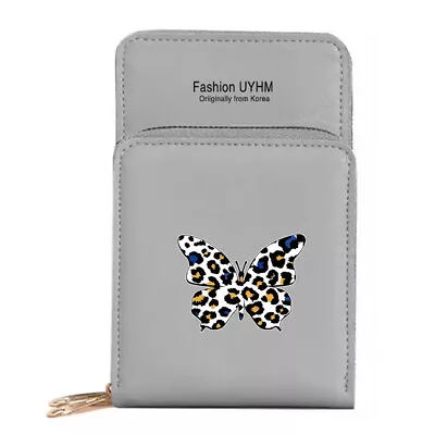 £7.99 • Buy Touchscreen Crossbody Cellphone Bag PU Leather Small Wallet Strap Purse Printing