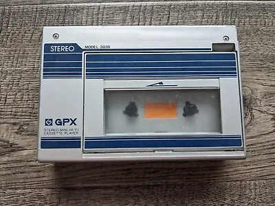 GPX Stereo Mini Hi-Fi Cassette Player Model 3030 Made In Japan Parts Or Repair • $9.95