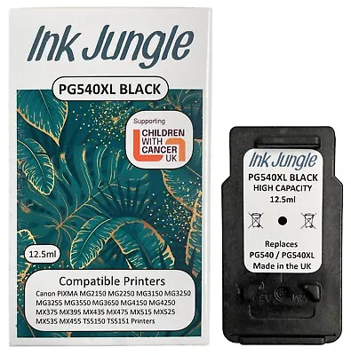 £15.75 • Buy PG540XL Black Remanufactured Ink Cartridge For Canon PIXMA MG3150 Printers