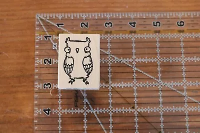 NEW Stampotique KIRA NICHOLS OWL OWLSEEYOU Bird Rubber Wood Stamp C • $6