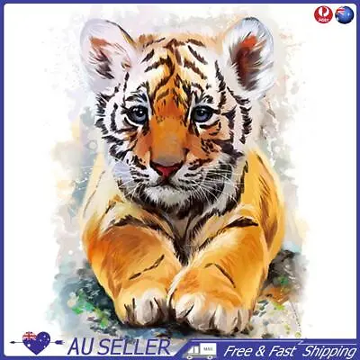 $10.20 • Buy Full Round Drill Diamond Painting 5D DIY Little Tiger Rhinestone Picture Poster