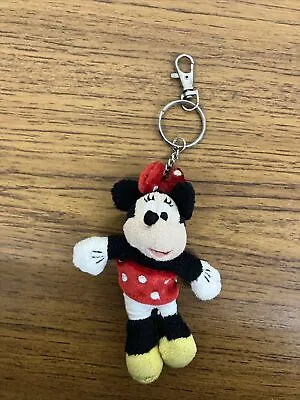 Disney Minnie Mouse Soft Plush 5  Keyring • £4.75