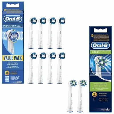 $39.98 • Buy Genuine Oral B Electric Toothbrush Replacement Heads Precision Clean/CrossAction