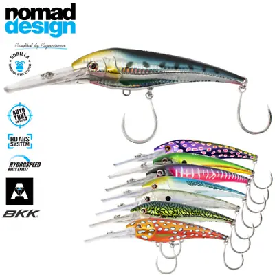 $39.99 • Buy Nomad Design DTX Minnow 200mm Sinking Hard Body Fishing Lure - Choose Colour BRA