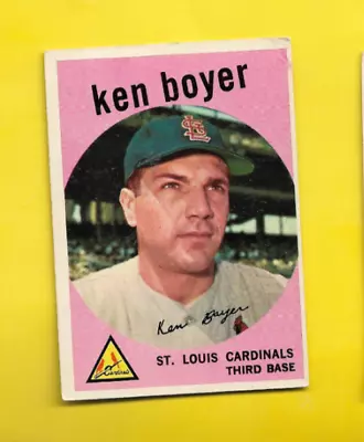 1959 Topps Ken Boyer #325 St. Louis Cardinals L@@K FREE SHIPPING • $2.99
