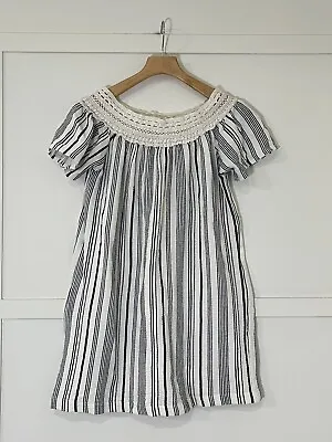 Zara Striped Tunic Dress Sz M Gauze VGUC • $10.78