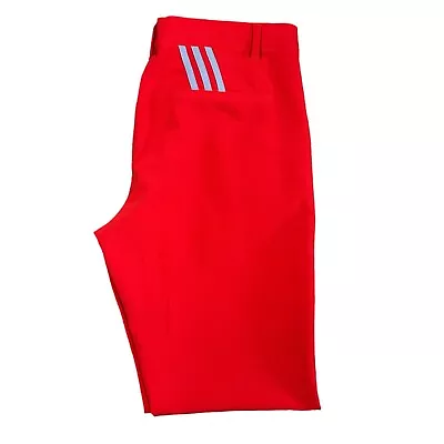 Adidas Ultimate 365 Men's Size 35x30 Performance Golf Pants 3 Stripe Stretch Red • $24.95