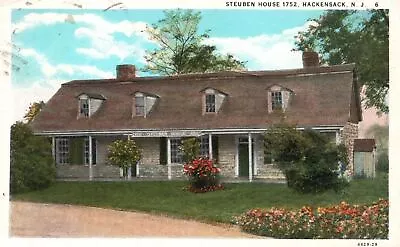 Vintage Postcard 1940 Steuben House Building 1752 Hackensack New Jersey NJ • $8.97