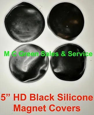 (4) 5  250# Hd Black Silicone Rubber Magnet Covers Boots Code 3 Whelen Light Bar • $32.25