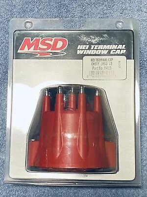 MSD 8433 Male/HEI RED Clamp Down Distributor Cap GM V8 Chevy • $45